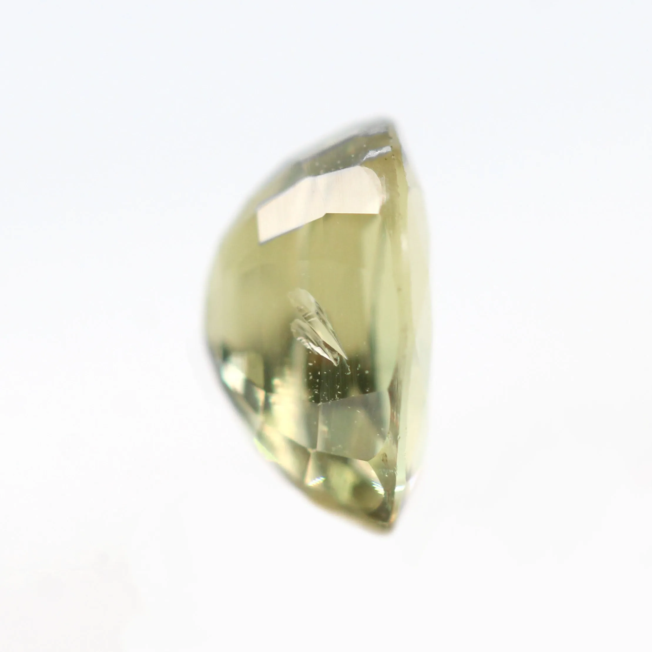 0.97 Carat GIA Certified Color-Change Yellow Green Oval Chrysoberyl Alexandrite for Custom Work - Inventory Code YGAO097