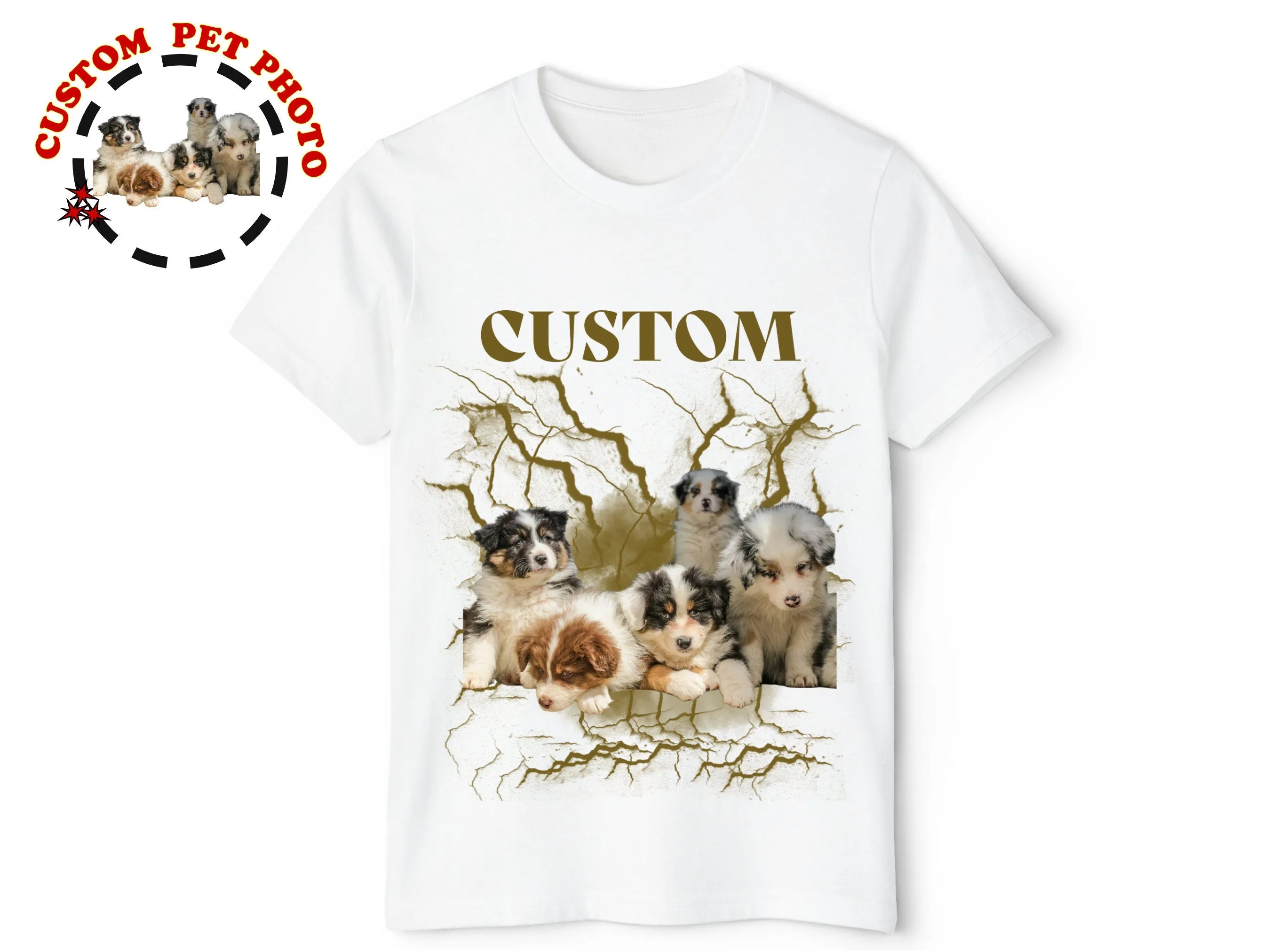 Custom Pet Portrait Dog Shirt Gift For Dog Mom