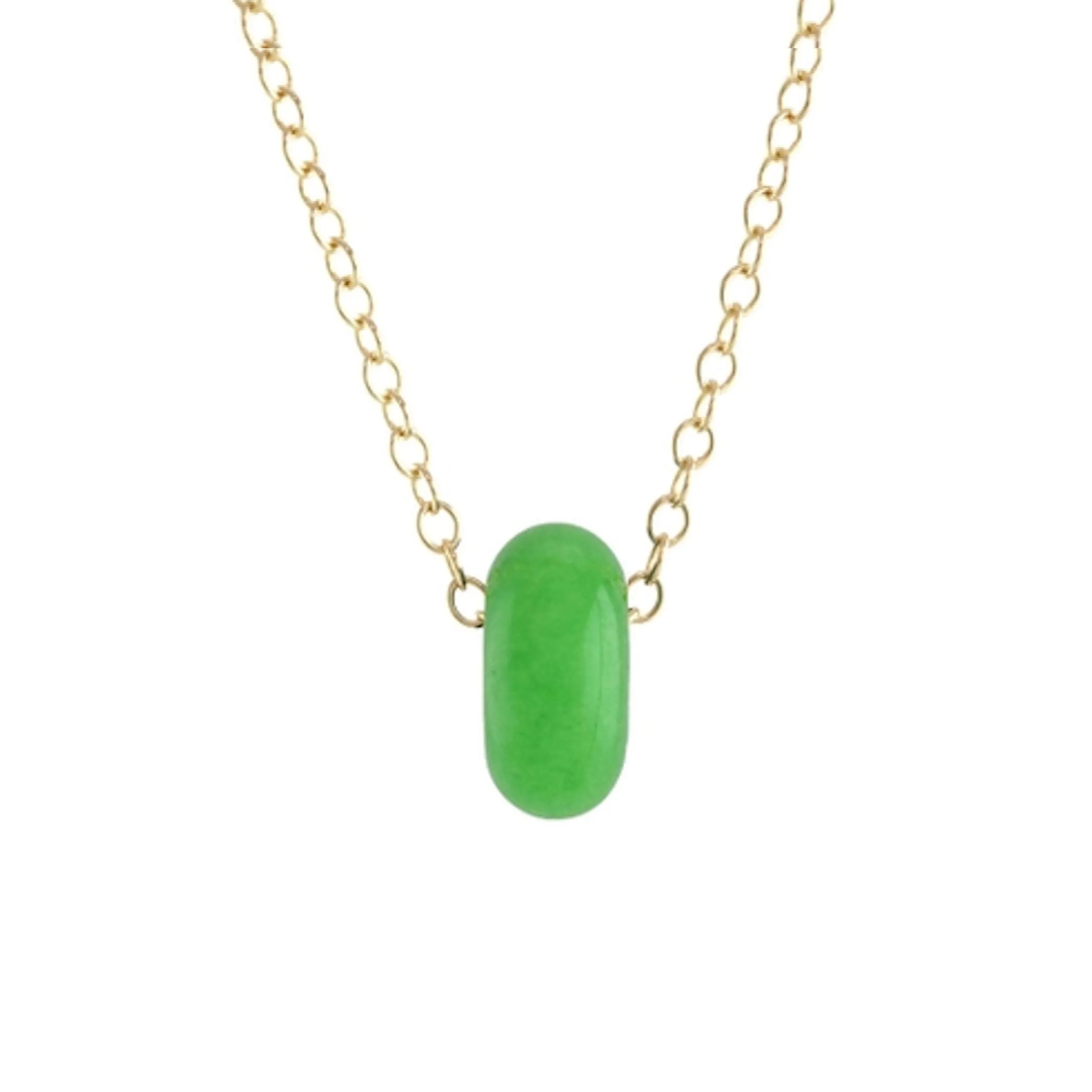 Gemstone Donut Necklace
